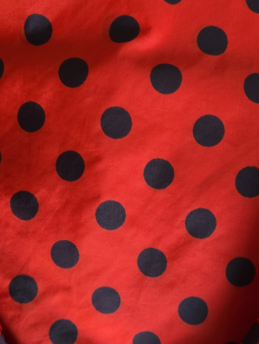 Vintage Saska Parrott Handmade Red And Black Polka Dot Long Sleeve Blouse - Picture 6 of 8